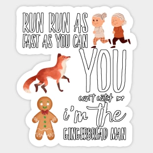 Story of Gingerbread man 2 Sticker